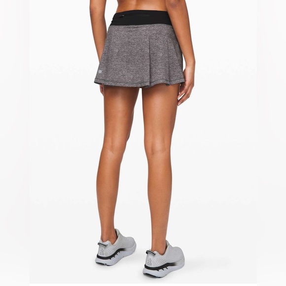 Lululemon Pace Rival Skirt (Regular) 13" Heather Lux Multi Black  size 8T - Picture 1 of 11